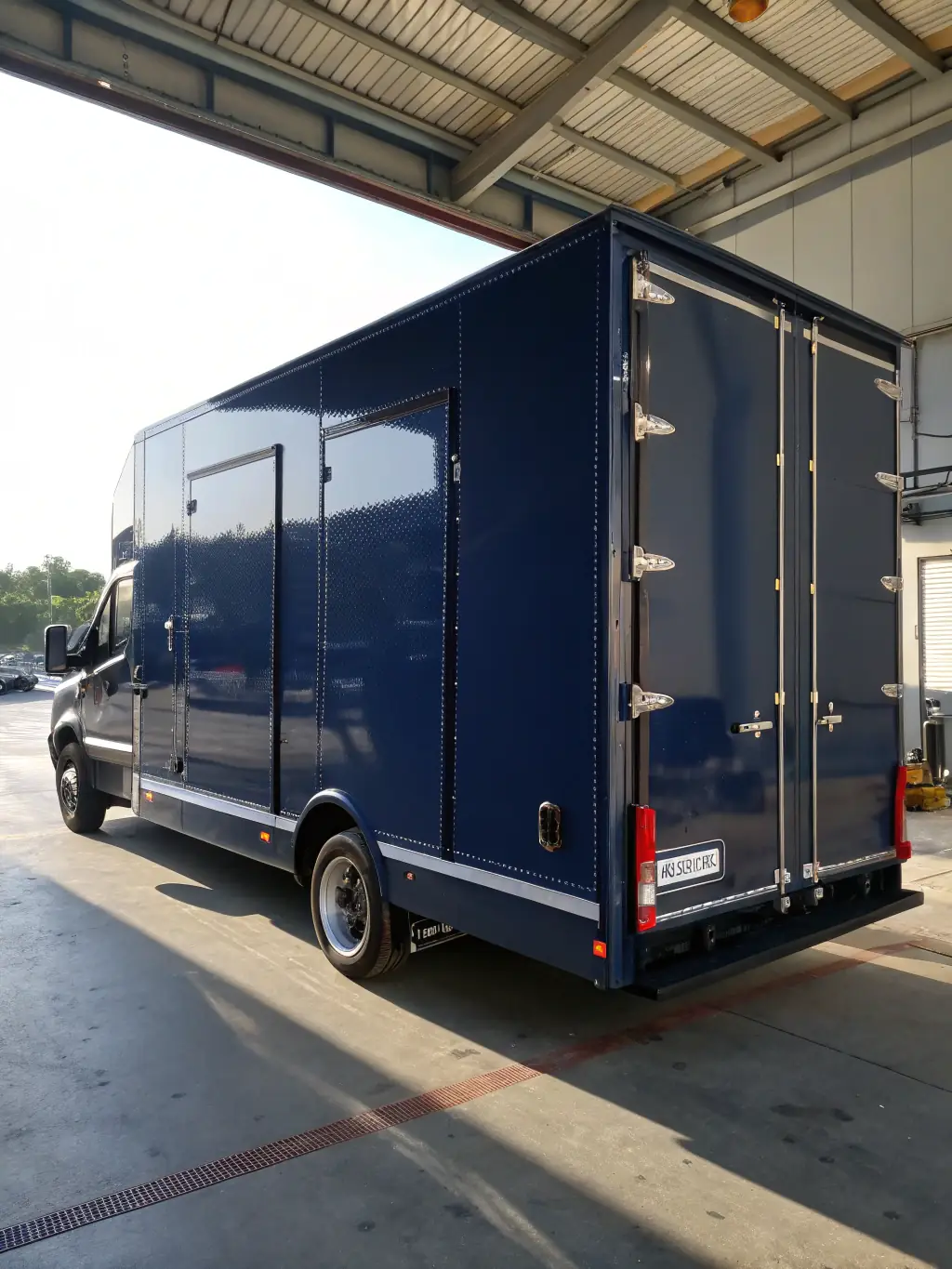 A reefer trailer with its cooling unit running, transporting temperature-sensitive goods like produce or pharmaceuticals for TOPSTAR LOGISTICS.